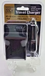 Premium Tech PT-66 Home & Car Battery Charger W/ European Adapter Plug. Fixed Price $9.99.