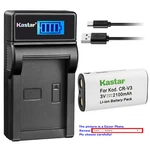 Kastar Battery Lcd Charger For Kodak CRV3 Easyshare CX4200 CX4210 CX4230 CX4300. Fixed Price $7.99.