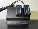 Sony BC-U2 Dual Battery Charger Plus BP-U30 Batteries. Fixed Price $150.00.