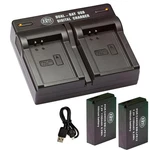 2-PACK Of LP-E12 Batteries And Charger For Canon Eos-m, M2, M10, Eos.... Fixed Price $24.99.