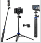 Kaitezenz Selfie Stick Tripod For Gopro Camera, 62" Extendable Stand. Fixed Price $15.00.
