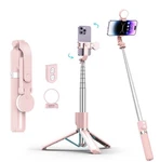 Selfie Stick With Rechargable Remote & Light (1PC), Tripod For Iphone, Cell S.... Fixed Price $12.00.