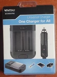 Vivitar Universal Battery Charger Black VIVSC4300-NOC (one For All). Fixed Price $19.95.