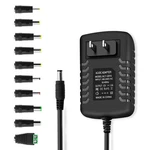 Arybroourd Dc 12 Volt 1.5 Amp Switching Power Supply, 34 Inches, Black. Fixed Price $15.95.