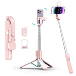 Selfie Stick With Rechargable Remote & Light (1PC), Tripod For Iphone, Cell S.... Fixed Price $18.87.