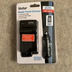 Vivitar Rapid Travel Charger 100-240V QC-200 Compatible Canon Car & Wall New. Fixed Price $22.00.