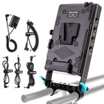 V-mount Lock Battery Plate Power Supply Splitter Adapter With 15MM Rod Clamp .... Fixed Price $112.97.