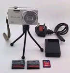 Casio Exilim EX-ZS20 16MP White Digital Camera *working + Same Day Dispatch*. Fixed Price $88.21.