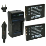 Wasabi Power Battery (2-PACK) And Charger For Fujifilm NP-60. Fixed Price $20.99.