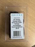 Indipro Tools 8V Ac Power Supply W/ NP-FZ100 Sony Dummy Battery (8 Ft). Fixed Price $45.00.
