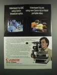 1983 Canon Ad Accu-vision Video VC-10A Camera. Fixed Price $17.99.