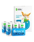 Ebl CR123A Battery Pack, 3V Lithium Batteries 1600MAH High Power.... Fixed Price $16.31.