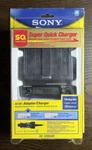 New Sony Super Quick Charger For Series Handycam Cyber-shot Mavica AC-SQ950D. Fixed Price $39.99.