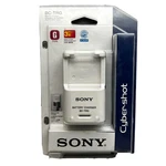 New Sony Bc-trg Type Travel Battery Charger Cyber-shot-white & Sealed!. Fixed Price $21.82.