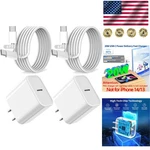 Fast Charger 20W With 2-PACK 6FT Usb-c To Cables Compatible Ipads. Fixed Price $38.94.