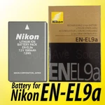Nikon EN-EL9A Li-ion Camera ENEL9A Battery For MH-23 Charger. Fixed Price $39.99.