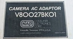 Nap Electronics V8OO27BKO1 Video Ac Adapter Power Supply Charger Cable. Fixed Price $55.50.