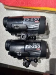 Pair Of Sea & YS-250 Pro Strobes, Batteries, 1 Charger, 2DIFFUSERS. Fixed Price $400.00.