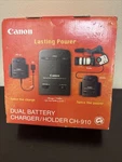 Canon CH-910 Dual Battery Charger Holder New Open Box. Fixed Price $99.99.
