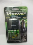 Vivitar Vpower Hour Ac/dc Charger Charges Aa/aaa W/ Car Adapter VIV-BC-392-BP. Fixed Price $19.75.