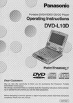 Panasonic DVD-L10D Player Owners Instruction Manual. Fixed Price $22.24.