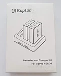 Kupton Gopro HERO9 Batteries & Charger Kit - New Unopened Box. Fixed Price $34.95.