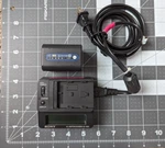 Sony ACVQ50 Adaptor Series AC-VQ50 Hm W/battery NP-QM91D. Fixed Price $79.99.