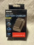 Bower Battery Charger For Canon NB-10L W/ Eu & Car Adapter Ultra Rapid. Fixed Price $12.90.