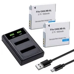 2-PACK NB-6LH Battery With Charger For Canon Powershot SX500 Is, SX510 Hs. Fixed Price $20.99.