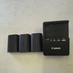 Genuine Oem Canon LC-E6 Charger LP-E6 Battery Pack X 3 For Eos 5D/6D/7D+. Fixed Price $39.00.