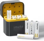 Imuto Rechargeable Lithium Aa Batteries With Fast Charger, 8 Pack 3600MWH Long. Fixed Price $54.99.