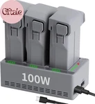 100W Fast Battery Charger With Storage For Dji Mini 5 4 3 Pro Drone,two-w. Fixed Price $63.13.