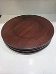 Walnut Wooden Charger 13 Plates Set Of 5 Dark Brown. Fixed Price $49.95.