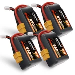 4X Ovonic 4S Lipo Battery 14.8V 850MAH 130C For 100-180MM Fpv Quad Racing Drone. Fixed Price $36.99.